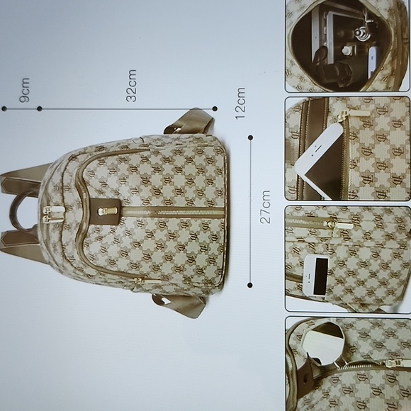 Monogram Multi Compartment Mini Stylish Backpack - Picture 4 of 16